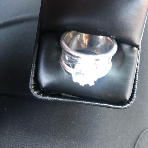 INSPIRED HYO SILVER WESTERN ENGAGEMENT RING-8 - Picture 4 of 5